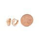 Creolen mit Stern aus Rotgold BR258-3