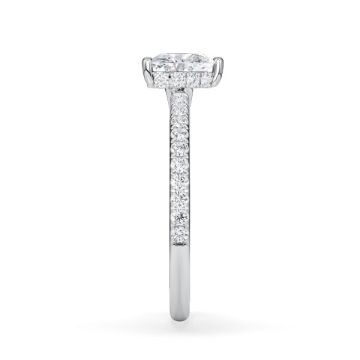 Ring Hidden Halo Platin Rubin 1900