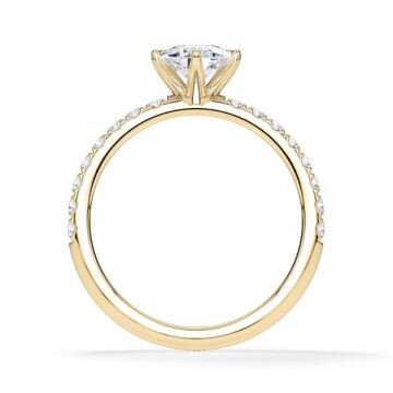 Hollywood Ring Tropfen Diamant Gelbgold Rubin 1884