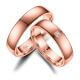Trauringe Partnerringe Titan Roségold plattiert TI-32
