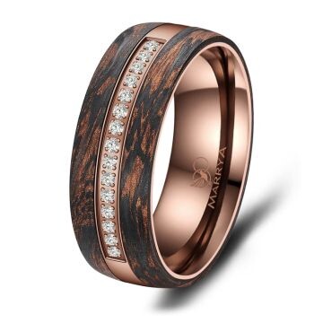 Damenring Carbon Bronce Design CB-03