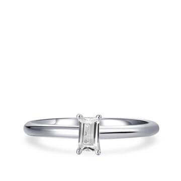 Ring Silber mit Baguette Zirkonia Gisser R417 liegend