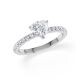 Hollywood Ring Herz Diamant Platin Rubin 1887