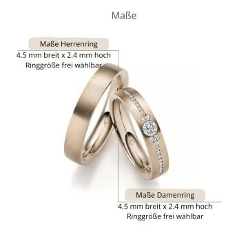 Trauringe Haselnussgold Brillant AG31329