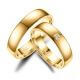 Trauringe Partnerringe Titan Gelbgold plattiert TI-31