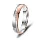 Damenring Edelstahl Rosé Zirkonia ES-42
