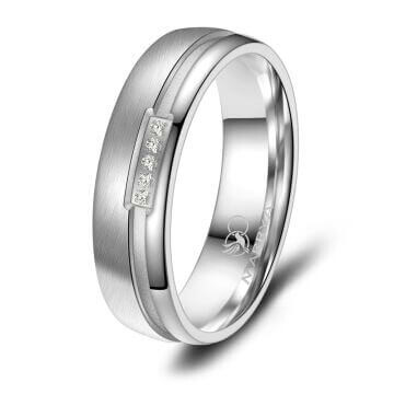 Trauringe Partnerringe Silber 925 Sterling Zirkonia