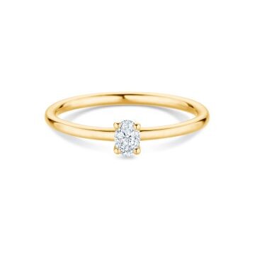 Verlobungsring Oval Cut Gelbgold DT27919