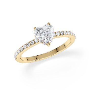 Ring Hidden Halo Gelbgold Rubin 1900
