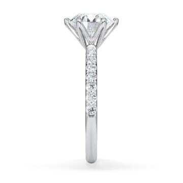 Hollywood Ring Brillant Platin Rubin 1888