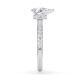Ring Veiled Halo Tropfen Diamant Platin Rubin 1894