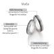 Eheringe Titan Zirkonium Brillant 0,060 ct. w/si