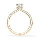 Ring Veiled Halo Tropfen Diamant Gelbgold Rubin 1894