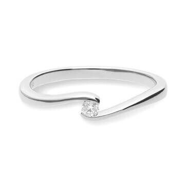 Verlobungsring Schwung BR133 Platin Brillant
