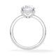 Ring Classic Hidden Halo Oval Platin Rubin 1902