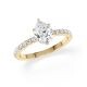 Hollywood Ring Tropfen Diamant Gelbgold Rubin 1884