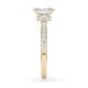Diamantring Veiled Halo Radiant Gelbgold Rubin 1896