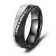 Black Titanium Carbon Damenring Marrya BT-12