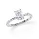 Ring Hidden Halo Emerald Platin Rubin 1899