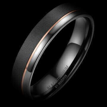 Herrenring Black Titanium Marrya-BT04