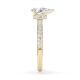 Ring Veiled Halo Tropfen Diamant Gelbgold Rubin 1894