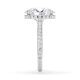 Ring Classic Hidden Halo Oval Platin Rubin 1902