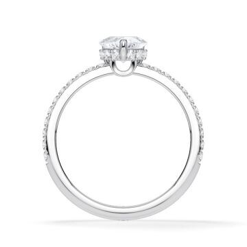 Ring Hidden Halo Platin Rubin 1900