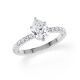Hollywood Ring Tropfen Diamant Weißgold Rubin 1884