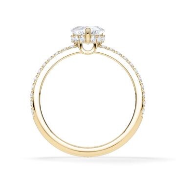 Ring Hidden Halo Gelbgold Rubin 1900