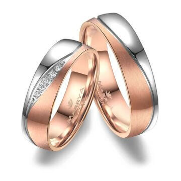 Trauringe Partnerringe Titan Rosé Marrya TI-38