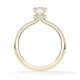 Diamantring Veiled Halo Radiant Gelbgold Rubin 1896