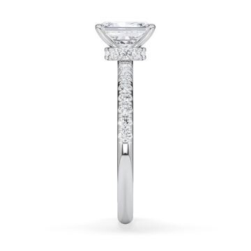 Diamantring Veiled Halo Radiant Platin Rubin 1896