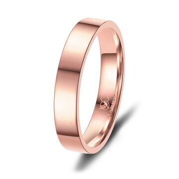 Eheringe Partnerringe Memoire Edelstahl Rot Set ES-E44