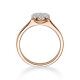 Verlobungsring Solitär Illusion Rotgold RU-1593